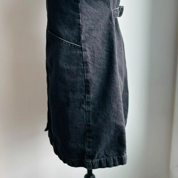 Levi’s Washed Black Denim Button-Front Short Dress with Pockets – US M - Picture 7 of 12